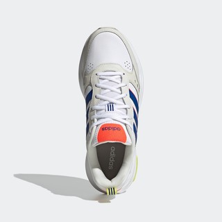 adidas 阿迪达斯 Strutter 男子跑鞋 GX6157 白/米/蓝/橘/黄 42.5