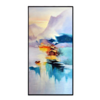 好久不见《世外桃源》50x100cm 油画布 黑色PS框