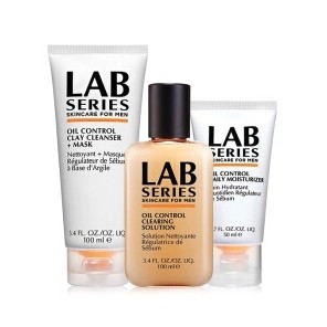 LAB SERIES 朗仕 控油净透三部曲（洁面100ml+爽肤水100ml+乳液50ml+赠礼盒）