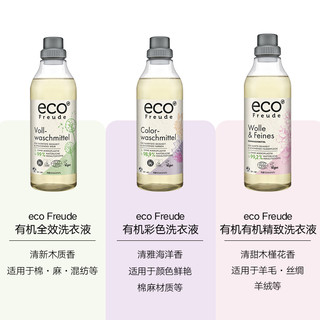 eco Freude德国进口有机全羊毛丝绸洗衣液抑菌洗衣洁净护理专用1L