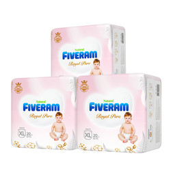 FIVERAMS 五羊 柔柔芯 海外版 婴儿拉拉裤 XL60片