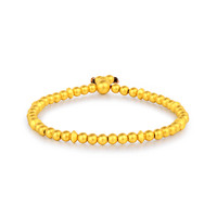 老庙黄金 古韵金系列 1082700069 飞碟福慧足金手链 16cm 11.42g