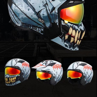 MT HELMETS 街霸系列 摩托车头盔 组合盔 獠牙 XXL码