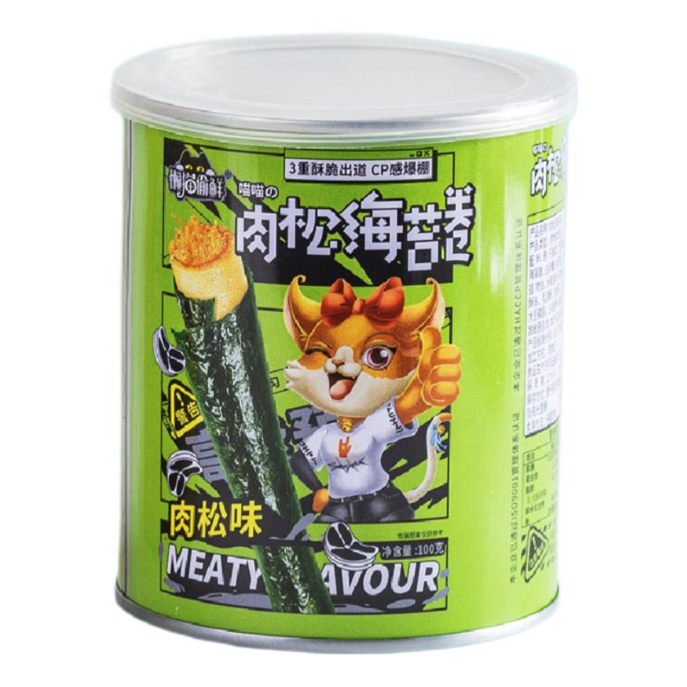 懒猫偷鲜 肉松海苔卷 肉松味 100g