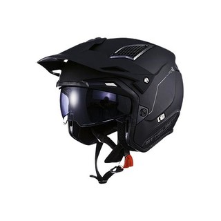 MT HELMETS 街霸系列 摩托车头盔 组合盔 磨砂黑 XXL码