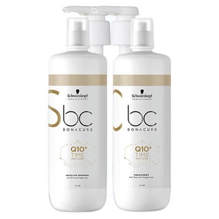 Schwarzkopf 施华蔻 Q10保丽时光焕彩洗护套装 (洗发露1L+润发素1L+压泵2个)