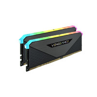 USCORSAIR 美商海盗船 复仇者 RGB RS系列 DDR4 3200MHz RGB 台式机内存 灯条 黑色 32GB 16GBx2