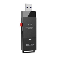 BUFFALO 巴法络 PUT1.0U3-B/N USB 3.2 固态U盘 黑色 1TB USB-A