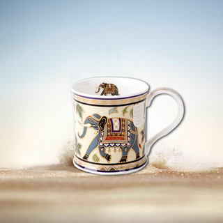 英国原产DUNOON丹侬Wessex型骨瓷茶杯水杯骨瓷马克杯 阿拉伯大象 黑色礼盒