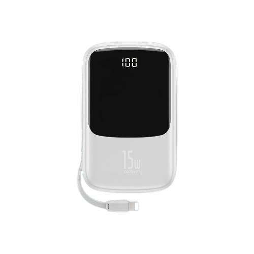 倍思移动电源怎么样 品胜15w自带苹果线充电宝_什么值得买