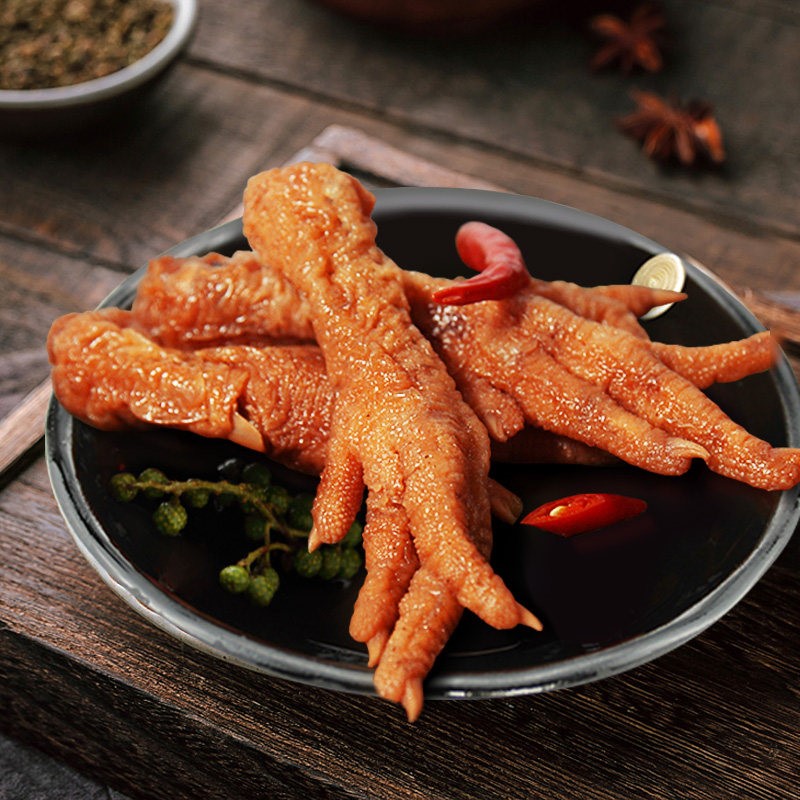 绝鼎卤 虎皮凤爪网红小吃辣卤味即食卤鸡爪子熟食品休闲美食办公室