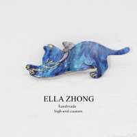 Ella Zhong 猫猫出游记发夹 C215