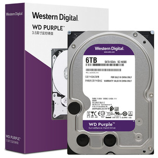 Western Digital 西部数据 紫盘系列 3.5英寸 监控级硬盘 (5640rpm)