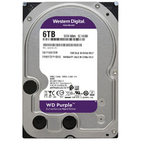 Western Digital 西部数据 紫盘系列 3.5英寸 监控级硬盘 6TB (5640rpm、128MB) WD62EJRX