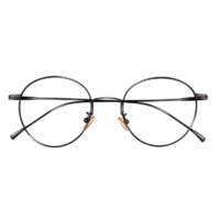 裴漾 17011 黑色合金眼镜框+平光防蓝光镜片