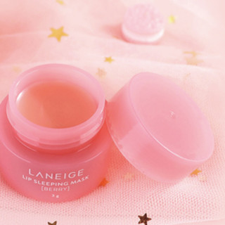 LANEIGE 兰芝 护肤套装 (雪纱丝柔防晒隔离乳#40柔紫色30ml+10ml+免洗睡眠面膜15ml+莓果味唇膜3g)