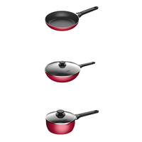 Midea 美的 MP-SL0303R 锅具套装 3件套(合金、红色)