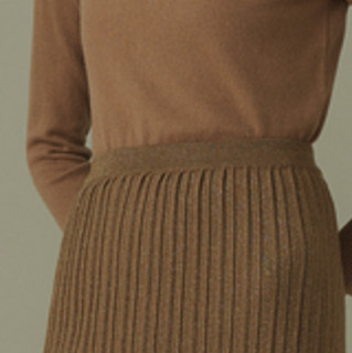 ERDOS 鄂尔多斯 女士半高领羊绒衫 D206W1221 灰褐色 M