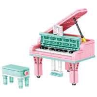 ZHEGAO 哲高 积木拼装钢琴小颗粒立体模型-钢琴-296PCS