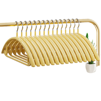 micoe 四季沐歌 无痕防滑浸胶衣架 10个 黄色