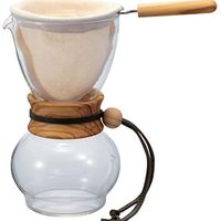 HARIO 好璃奥 原装进口咖啡壶 木制手柄 3-4杯用 橄榄木 DPW-3-OV