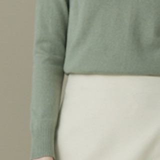 ERDOS 鄂尔多斯 女士半高领羊绒衫 D206W1221 纺绿 L