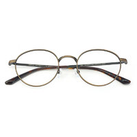 HAN 汉 HN43008 铜色不锈钢板材眼镜框+1.56折射率 非球面防蓝光镜片