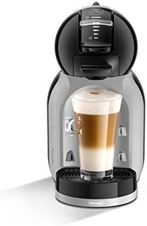 De’Longhi 德龙 NescaféDolce Gusto Mini Me单份胶囊咖啡机入门套件，包括星巴克咖啡，EDG155.BG，黑色和灰色