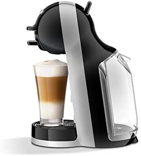 De’Longhi 德龙 NescaféDolce Gusto Mini Me单份胶囊咖啡机入门套件，包括星巴克咖啡，EDG155.BG，黑色和灰色