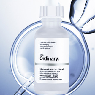 The Ordinary 护肤精华套装 (10%烟酰胺+1%锌精华原液30ml+5%咖啡因+茶多酚眼部精华30ml)