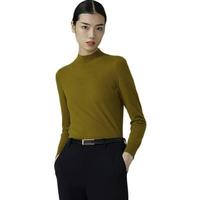 ERDOS 鄂尔多斯 女士半高领羊绒衫 D206W1221 黄绿 XL