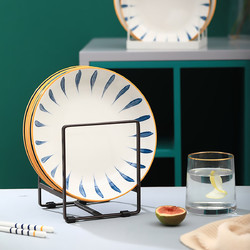 Yomerto 悠米兔 日式盘子家用新款套装7/8寸4个装创意陶瓷餐盘碟子菜盘饭盘