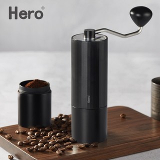 Hero（咖啡器具） Hero螺旋桨S01手摇磨豆机咖啡豆磨粉机便携家用手动研磨机 黑色