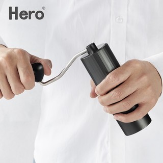 Hero（咖啡器具） Hero螺旋桨S01手摇磨豆机咖啡豆磨粉机便携家用手动研磨机 黑色