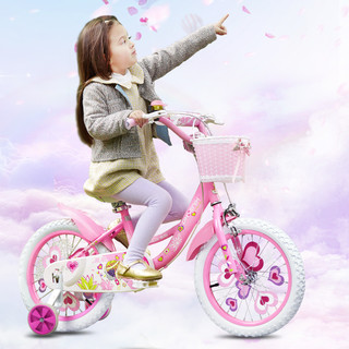 PHOENIX 凤凰 女童自行车 14寸 粉色
