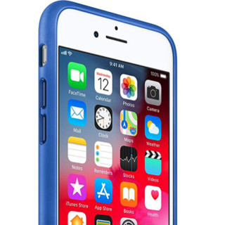 Apple 苹果 iPhone 8 皮革手机壳 亮蓝色