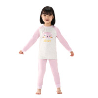 Purcotton 全棉时代 PUS213015 儿童内衣裤套装 粉紫 100cm