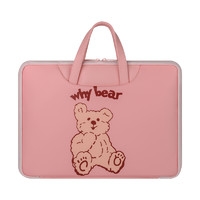 自由光 13英寸手提电脑包 粉色whybear熊