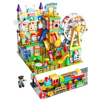 费乐447颗粒城堡积木大号拼装拼插塑料益智玩具/1624-1+1623-1