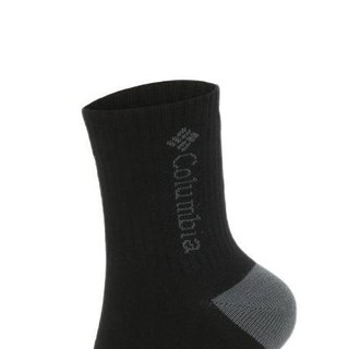 Columbia 哥伦比亚 中性运动短袜 RCS841-010 黑色 L 一对装