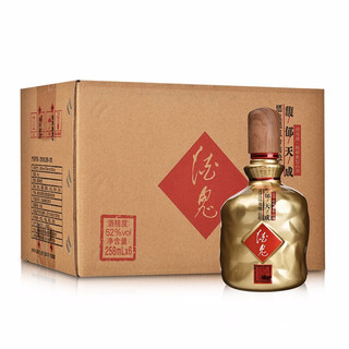 酒鬼酒 馥郁天成 52%vol 馥郁香型白酒 258ml*6瓶 整箱装