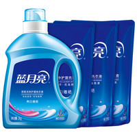 Bluemoon 蓝月亮 亮白增艳洗衣液 2kg+1kg*3袋 薰衣草香