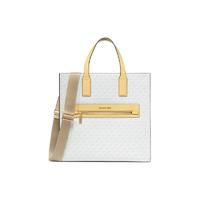 MICHAEL KORS 迈克·科尔斯 女士手提托特包 39F5LHRN8L733 白色/嫩黄色