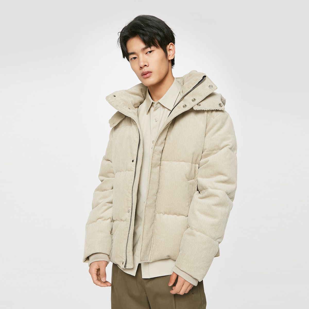 SELECTED 思莱德 420412034 男士可拆帽羽绒服