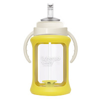 移动端：CherubBaby 儿童玻璃吸管杯 升级款 240ml 黄色