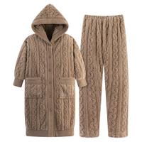 诺盾 男士珊瑚绒家居服套装 DG-31101