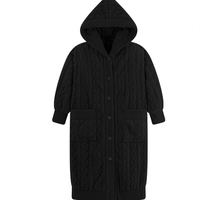 诺盾 男士珊瑚绒家居服套装 DG-31101 黑色 L