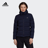 adidas 阿迪达斯 女装2020秋冬季新款运动服短款连帽保暖羽绒服FT2576