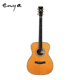 Enya 恩雅 enya) T-10S OM全单板民谣吉他高端专业级木吉他T-10S OM 41英寸民谣款