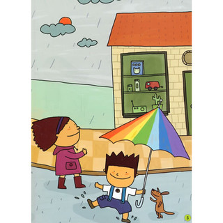 《CQ贴纸乐园·进阶：神奇的彩虹伞》